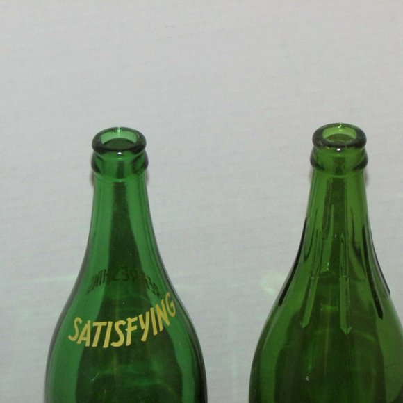 2 Vintage Soda Pop Bottles JERSEY DRY AMERICA DRY GINGER ALE 30 oz Green Glass - Picture 10 of 12